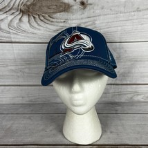 Reebok Colorado Avalanche Small-Medium NHL Hockey Stretch Hat Blue Cente... - $10.99