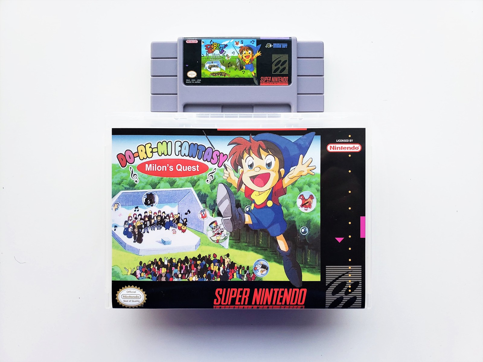 DoReMi Fantasy Milon's Quest ENGLISH - Game / Case Super Nintendo SNES - (USA)
