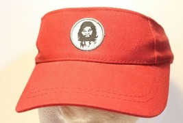 Geico Cave-man Visor Hat Cap Red  ba2 - £7.88 GBP