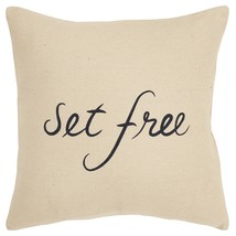 Black Beige Canvas Set Free Still Throw Pillow - £54.75 GBP