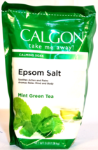 1 Calgon Take Me Away Calming Soak Epsom Salt Mint Green Tea Soothes Aches Pains - £19.01 GBP