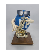 VTG 90s M&amp;M Blue Fun Candy Dispenser by Playing Saxophone Glasses Large ... - $507.32 MXN
