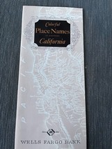 Colorful Place Names of Northern California Wells Fargo brochure 1957 - $17.50