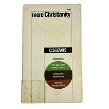 Mere Christianity C.S. Lewis Vtg 1960&#39;s PB Christian Theology Macmillan - $171.35 MXN