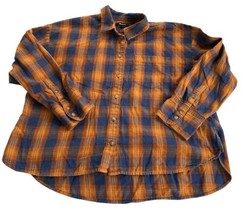 Madewell Westward Plaid Shirt Buttoned Flannel Cotton Blend Size X Large Women’s - £25.57 GBP