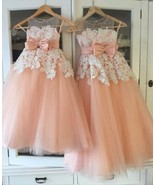 Cute Flower Girl Dresses with Bowknot - £86.21 GBP+