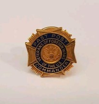 Veterans of Foreign Wars VFW PAST POST COMMANDER Pin Tie Tack 1/10 10K GF - £18.76 GBP