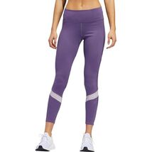 adidas women How We Do Tight Fitted Full Length Running Leggings Purple ... - $49.50
