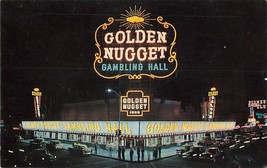 Golden Nugget Gambling Hall Las Vegas Old Vegas Postcard Unposted P15754 - £3.81 GBP