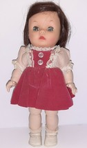 Littlest Angel Vogue Doll 11&quot; w/Tag Ginny Bent Knee Walker 1961 Tagged Dress - £33.64 GBP
