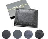 Pavini Men&#39;s Faux Leather Credit Card ID Passcase Billfold Textured Wallets - $10.49