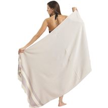 M.O.S Beach Towels Oversized Sand Free Quick Dry 100 Percent Cotton Perfect for  - £15.69 GBP