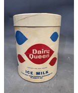 Vintage 1960&#39;s Dairy Queen Ice Milk Container Collectible Half Gallon Pa... - $95.13 CAD