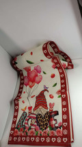 Gnome Red Heart Valentine&#39;s Day Table Runner, 13&quot; x 72&quot;, Table Runner Be... - $9.41