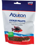 Premium Aqueon Cichlid Food Medium Pellets - Color Enhancing Formula - £4.63 GBP+
