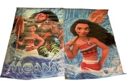 Disney Moana Party Banners For Jumpers Bounce House Lot Of 2 Characters - £75.74 GBP