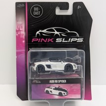 Jada Pink Slips Audi R8 Spyder White 1:64 Diecast Car Collectible Model - $14.16
