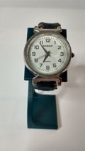 Gossip Unisex wrist watch genuine leather band black - $7.91