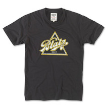 Blatz Beer Retro Style Logo Brass Tacks T-Shirt Black - £16.51 GBP