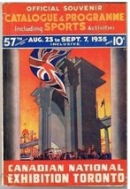 Canadian National Exhibition Toronto 1935 Souvenir Catalogue Program Spo... - £56.97 GBP