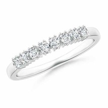 ANGARA Eight Stone Diamond Wedding Band in 14K Gold Size 3-13 (GVS2, 0.31 Ctw) - £728.76 GBP