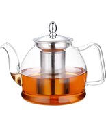 1000Ml Glass Teapot with Removable Infuser, Stovetop Safe Tea Kettle, Bl... - €28,26 EUR