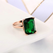 Elegant Rose Gold Finger Jewelry Rings For Women Fashion Wedding Engagement Ring - £7.59 GBP