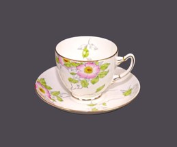 Adderley 137 hand-painted bone china cup and saucer set made in England. - £41.83 GBP