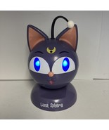 Sailor Moon Luna Sphere Trinket Box With Stand Working Purrs &amp; Eyes Light - $59.35