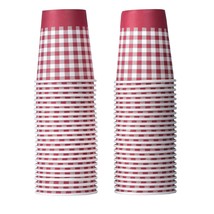 Picnic Cups  9 Oz Gingham Bbq Party Supplies - Birthday | Backyard | Picnic Deco - £23.09 GBP