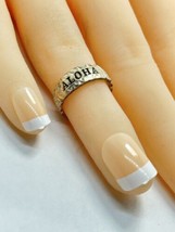 sterling silver toe rings adjustable Aloha - £19.54 GBP