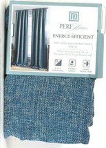 1 Pack Peri Home Mystic Energy Efficient 50&quot; X 84&quot; Indigo 1 Rod Pocket P... - $29.99