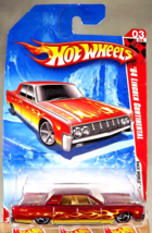 2010 Hot Wheels #211 Race World-Volcano 3/4 &#39;64 Lincoln Continental Red w/OH5 Sp - £9.37 GBP