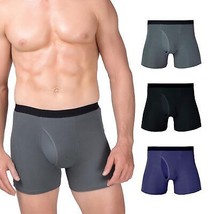 IMFREEMAN Men&#39;s Underwear Stretch and Breathable Cotton Boxer Briefs Moi... - $8.89