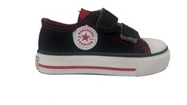 Canvas Sneakers Chuck Shoes Black Red for Kids School Trainers US 12 Eu 30 - $227.14 MXN