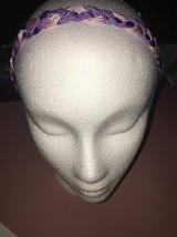 Purple And Pink Braided Summer Headband - £6.17 GBP