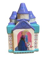 Disney Frozen Castle Elsa Anna Olaf Ceramic Princess 2014 Piggy Bank 8 1... - $23.71