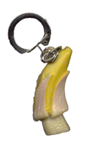 Retro Vintage BANANA PEEL KEYCHAIN Monkey Ape Fruit Gumball Charm Funky ... - $92.56 MXN