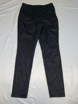 MSRP $90 Inc International Concepts Coated High Rise Skinny Jeans Black Size 10 - £9.38 GBP