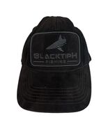 Blacktiph Fishing Trucker Hat Black Suede Brim Mesh Snapback Limited Edition - $25.20