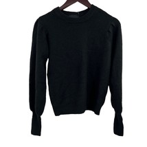 Pieces Black Balloon Sleeve Sweater Size XS New - £20.81 GBP