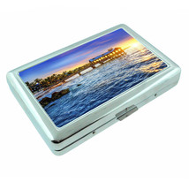 Florida Key West D4 Silver Metal Cigarette Case RFID Protection Wallet - $16.78