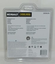 Kobalt 2636235 7 Inch Turbo Mesh Reinforced Hub Design Diamond Blade image 2