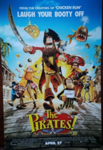The Pirates! Band of Misfits in 3D Dbl Sided Promo Movie Poster 11&quot; x 17&quot; - £3.92 GBP