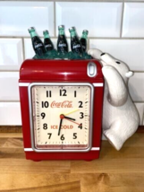 Coca Cola Bank / Alarm Clock With Climbing Polar Bear - £15.66 GBP