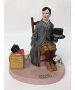 1980 NORMAN ROCKWELL Self-Portrait  Danbury Mint from 12 Porcelain FIGURINE - $17.08 CAD