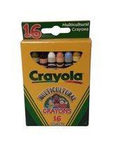 Vintage 2000 Crayola  Multicultural Colors Crayons 16-Count - Binney &amp; S... - £15.45 GBP