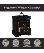 Louis Philippe III Nightstand, Black Finish - $2,449.40 MXN