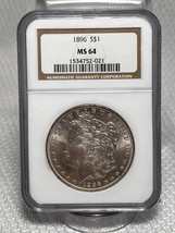 1896 Morgan Silver Dollar NGC MS64  - £140.28 GBP