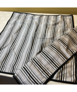 Set 2 Ralph Lauren Wiltshire Black White  Stripe King Pillow Shams NWOT - $45.00